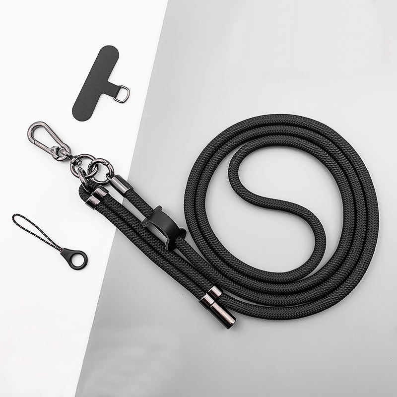 Multi-Function 8MM Thick Rope Phone Strap with Crossbody Mobile Lanyard