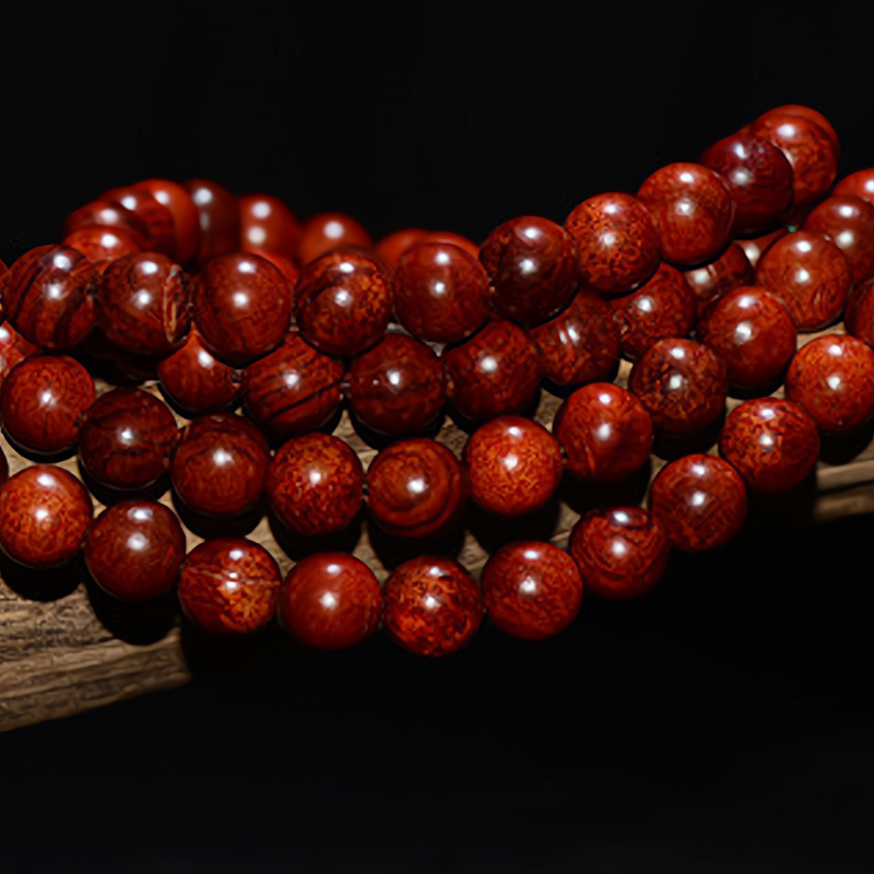 108 Mala Beads Siamese Rosewood Rosary Beads Bracelet