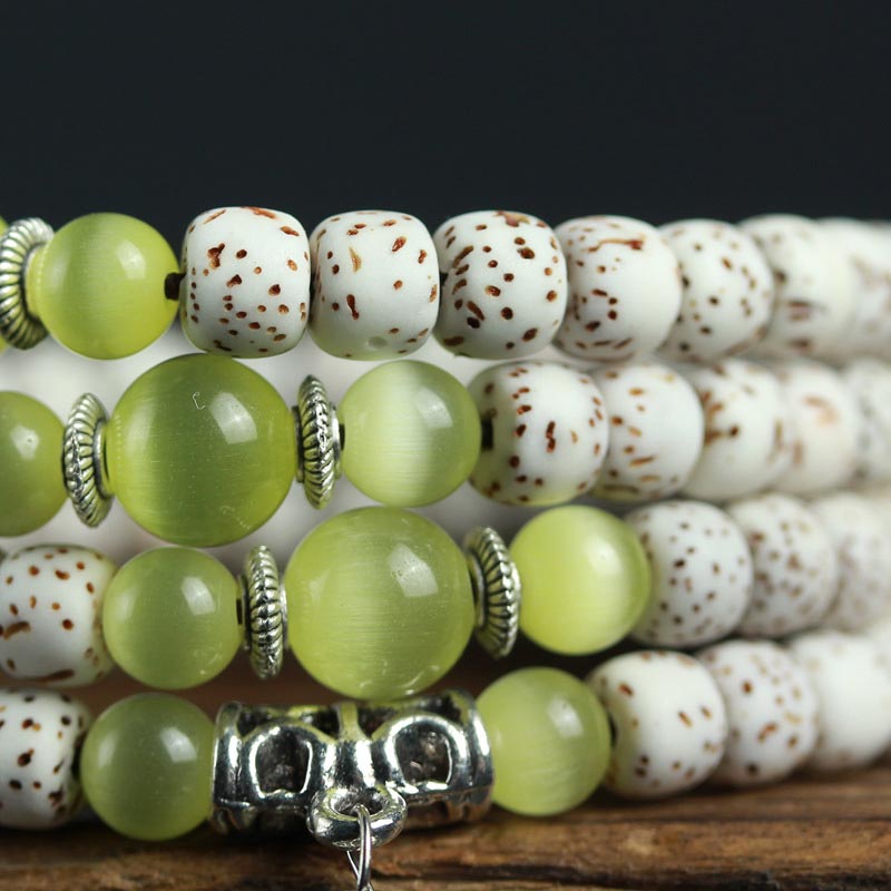 108 Beads Bodhi Seed Agate Success Bracelet Mala