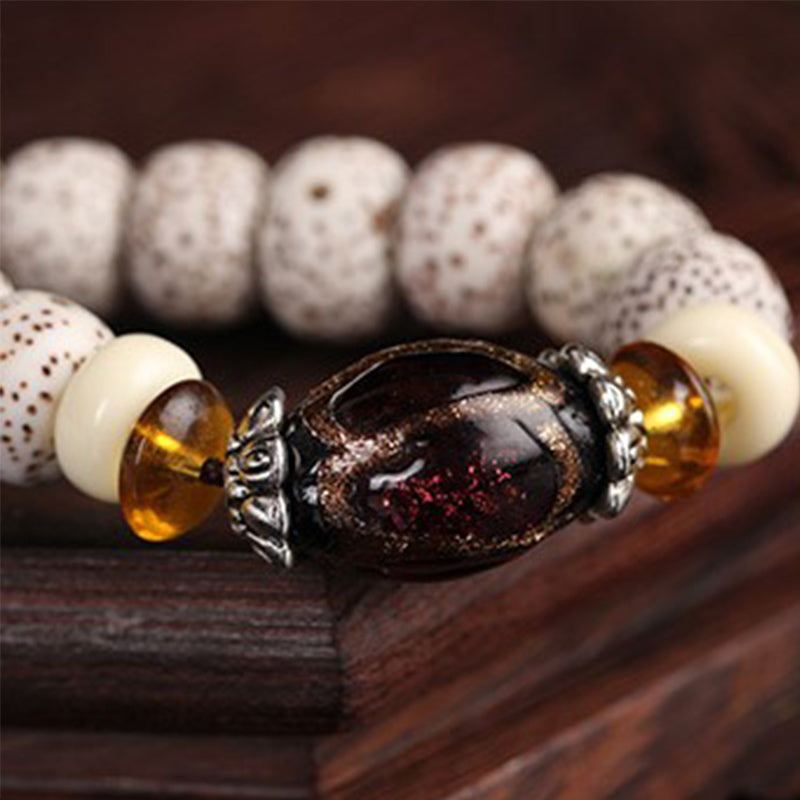 Handmade Tibetan Bodhi Seed Peace Bracelet