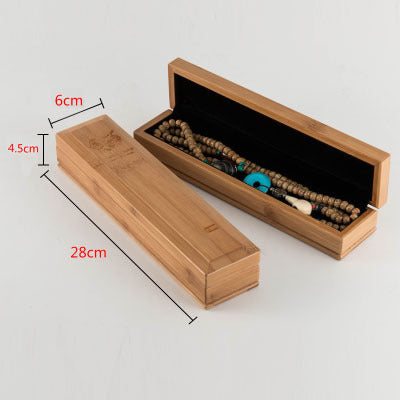 Wooden Beads Bracelet Pendant Necklace Retro Packaging Jewelry Box