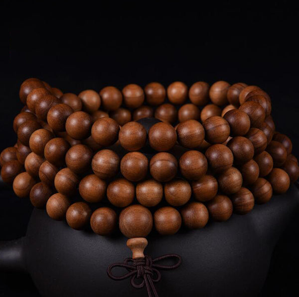 Indian Laoshan Sandalwood Buddha Beads Bracelet