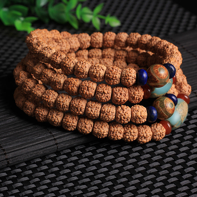 Tibetan-style natural five-petal meat pattern small Vajra Bodhi 108 bracelets