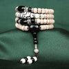 Tibetan Mala Bodhi Seed Dzi Bead Black Onyx Fortune Necklace Bracelet