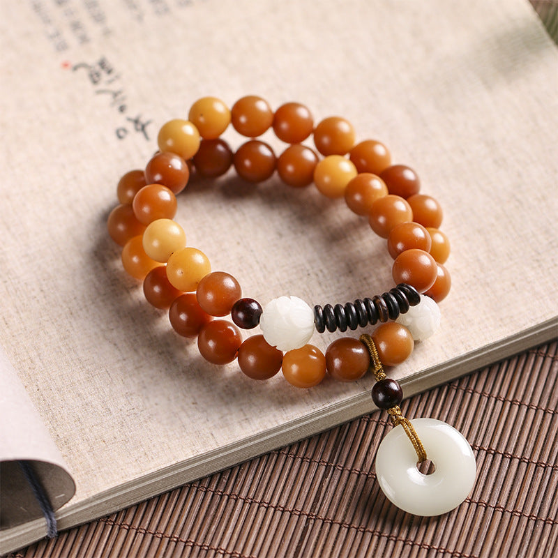 Natural Weathered Bodhi Peace Bracelet