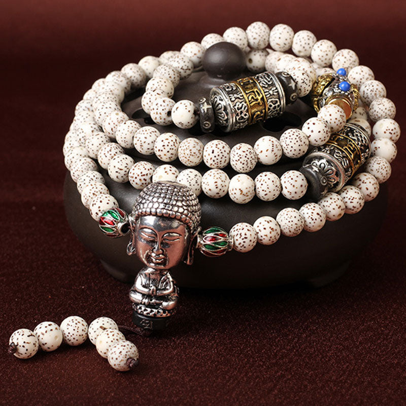 Tibetan Mala Bodhi Seed Protection Necklace Bracelet