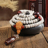 Bodhi Seed Buddha Dzi Bead Red Sandalwood Mala Wealth Necklace Bracelet